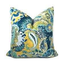 Looking for more yellow euro sham similar ideas? Persephone Teal Green Yellow Floral Pillow Cover Aloriam