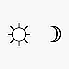 sun and moon minimalist aesthetic black and white tumblr design photographic print by cgnewman00 redbubble