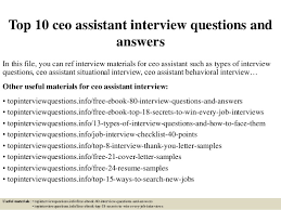 Different kinds of administrative assistants. Top 10 Ceo Assistant Interview Questions And Answers