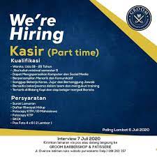 Inilah lowongan kerja part time terbaru di purwokerto 2021. Lowongan Kerja Groom Barbershop Patisserie Juli 2020