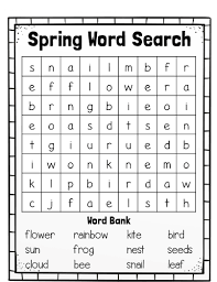 Spring Word Search Best Coloring Pages For Kids Spring Words Spring Word Search Kids Word Search
