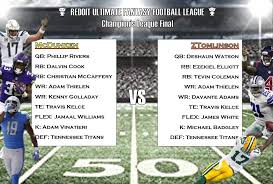 Gutsy start or sit calls on demarco murray, keenan allen, c.j. Reddit Ultimate Fantasy Football League Ruffleague Twitter