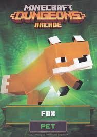60k subscribers in the minecraftdungeons community. Minecraft Dungeons Arcade Series 1 Card 57 Pet Fox Arcade Game Cards