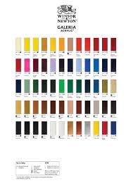 colour charts from suppliers