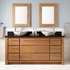 The highest quality of woods such as oak offers a wonderful warm and beautiful finish with a large and personal range of design possibilities. Signature Hardware 435317 Natural Wood Absolute Black Granite Venica 72 Double Vanity Set With Teak Cabinet And Granite Vanity Top Faucet Com