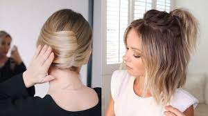 Short and natural curly hairs like other hair types can elegantly style. 15 Easy Hairstyles For Short Hair To Try In 2021 Youtube