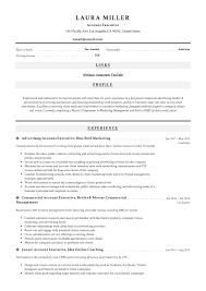 account executive resume & writing