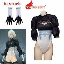 CostumeBuy Nier Automata Cosplay Costume Yorha 2B Sexy Jumpsuit Women  Outfit Halloween Girls Black Bodysuit with Gloves - AliExpress