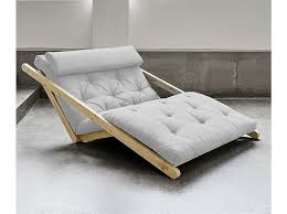 Raztegljiv počivalnik za dnevno sobo Figo Wide Natural and Light Grey