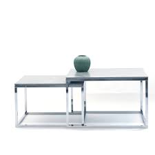 A glass, square coffee contemporary table, whose style was emphasized by a twisted chrome base. Nesting Coffee Table Set Of 2 Small Square End Table With Sintered Stone Top For Living Room Buy Nesting Coffee Table Square Table End Table Product On Alibaba Com