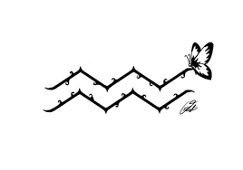 Butterfly Aquarius Tattoo Design Aquarius Tattoo Design The Aquarius Aquarius Tattoo Tattoo Designs Butterfly Tattoo