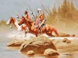 Moonlit Crossing North American Indians Native American Artists Native American Indians