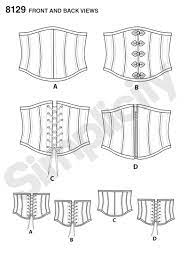 Simplicity Simplicity Pattern 8129 Misses Easy Waist Cincher Corsets