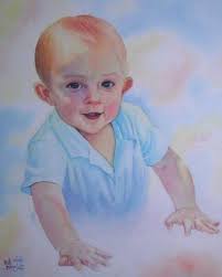 Mythical beast watercolor painting