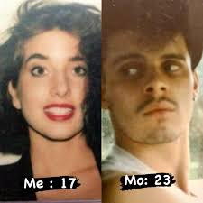 Me during 2005 MySpace days lol. (In the picture some random person and  then my dad 🥹)