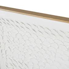 Maisons du monde propone una amplia variedad de muebles y objetos de decoración exclusivos en multitud de estilos para el hogar: Gemaltes Leinwandbild Weiss 100x100cm Rivia Maisons Du Monde