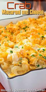 Using pumpkin puree makes a creamy light cheese sauce, without having to add too much cheese or butter. Crab Macaroni And Cheese Melissassouthernstylekitchen Com