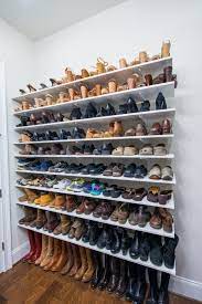 nice idea for shoe storage using suspended shelving istandarddesign closet diy shelves floating mantel shelf brackets