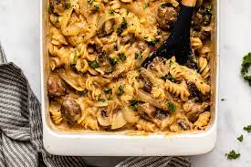 No Boil Baked Vegan Mushroom Stroganoff From My Bowl Recipe Mushroom Stroganoff Vegan Mushroom Stroganoff Vegan Winter Recipes