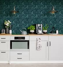 It also helps warm it up and make it feel. 15 Wallpaper Backsplashes That Ll Transform Your Kitchen