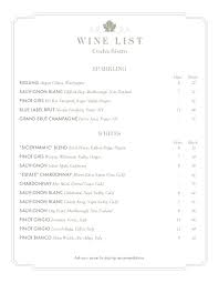 Customize Top Wine List Wine List Menu Design Wine