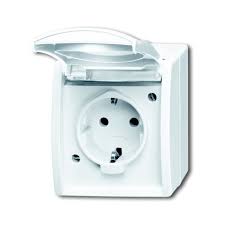 Steckdose anschließen einbauen 230v anleitung für steckdosen von z.b. Busch Jaeger Schuko Socket 20 Ew 54 Alpine White With Hinged Lid Surface Mounted Ocean