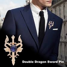 trident lapel pin