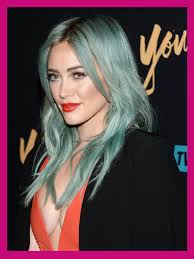 Hilary duff's blonde half up half down hairstyle at the nickelodeon kids. Hillary Duff Blue Hair Color Hair Color Chart Trend Hair Color 2017 2018 2019 2020 Reviews The Women S Magazine