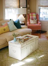 Longwood nailhead coffee table trunk. 16 Old Trunks Turned Coffee Tables That Bring Extra Storage And Character
