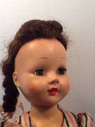 Vintage Effanbee 19" Honey Walker Doll In Original Dress! Sweet Face!