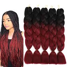 It also helps protect your natural hair. Jumbo Ombre Braiding Hair Kanekalon Braids Hair Xpressions Synthetic Braiding Hair Extensions For Box Twist Braiding Red 24 5pcs Set 100g Pc Black Red Wantitall