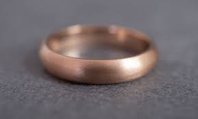 Brushed Rose Gold Wedding Band Matte Rose Gold Wedding Band Gold Mens Wedding Band 14k Gold Wedding Band 4mm Gold Wedding Band 14k Ring Wedding Bands Buying An Engagement Ring Minimalist