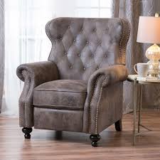 walder tufted recliner christopher knight home farmhouse living room furniture quality living room furniture brown living room decor