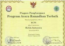Contoh piagam penghargaan juara lomba baca puisi Hafiz Indonesia Wikipedia Bahasa Indonesia Ensiklopedia Bebas