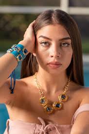 Big Gold Formal Necklace