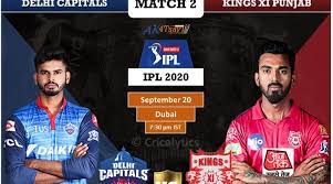 Dream11 Ipl 2020 Match 2 Dc Vs Kxip Live Cricket Streaming Live Cricket Live Cricket Tv