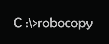 Supratim Sanyal's Computing Blog | Wandering Digital Wastelands as a Geek: ROBOCOPY: ERROR 87 (0x00000057) Changing File Attributes