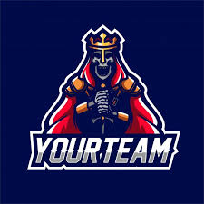 Zombie Skelett Konig Esport Gaming Maskottchen Logo Vorlage Skeleton King Mascot Esports Logo