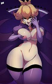 areolae big breasts bigdeadalive breasts corruption elbow gloves  female female only gloves grabbing own breast large breasts looking at  viewer mario (series) nintendo nipples paper mario paper mario: the