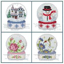 Nutcracker cross stitch christmas toy on plastic canvas article: Snow Globes By Sudberry House Christmas Cross Stitch Cross Stitch Patterns Cross Stitch Patterns Free