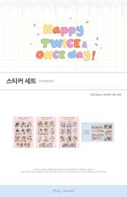 Join the we think twice campaign: Twice Happy Twice Once Day Sticker Set Pre Kpop Usa