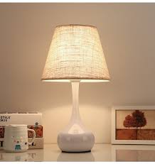 Silk shades look best in formal rooms or intimate bedroom settings. Modern Table Light Led Night Light Touch Dimmer Bedside Lamp With Fabric Lamp Shade Bedroom Lamp For Bedside Table Living Room Kid S Room Shopee Philippines