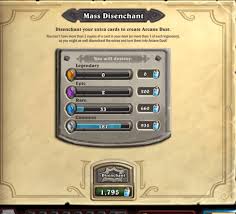 You do not have to disenchant the cards to receive the dust. How To Get Dust In Hearth Stone