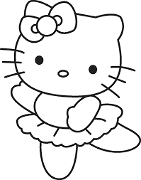 Free hello kitty coloring pages for you to color online, or print out and use crayons, markers, and paints. Hello Kitty Ballerina Coloring Pages Coloring4free Coloring4free Com