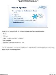 State Teachers Retirement System Of Ohio Medicare Enrollment