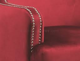 The skyline crate arm chair is the perfect complement to any seating arrangement. 902680 Accent Chair Set Of 2 In Red Velvet Fabric By Coaster