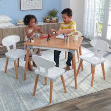 From cozy nurseries to big kid rooms, we've got the children's furniture to fit inside your. Kidkraft Mid Century Kids Toddler Table 4 Chair Set Little Dreamers