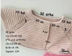 Tahmini Sayilar Bebek Baby Knitting Patterns Bebek Yelek
