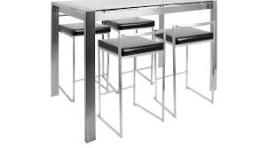 Want to find the perfect counter height table? Sora Black Counter Height Table Set Glass Top Contemporary