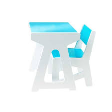 Children's desk, chair and decor. Present Time Jip Kids Desk Chair Set Blue